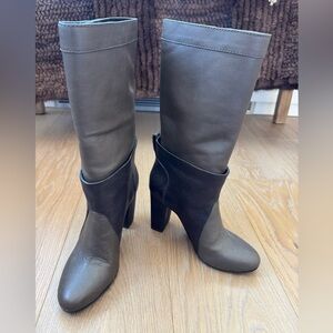 3.1 Phillip Lim Two-Tone Knee-High Leather Boots